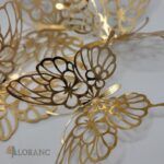 Dekorácia – motýle zlaté 3D/69 – Obrázok 3