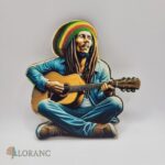 Dekorácia na tortu/magnetka Bob Marley 01