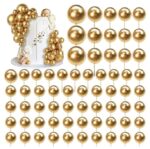 Dekorácia na tortu  – Zlaté guličky 00