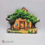 dekorácia na tortu/magnetka Domček - Máša a medveď 05 /A/ – Obrázok 7