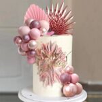 Dekorácia na tortu – Guličky - ružové  SADA 106