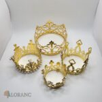 Dekorácia – Princeznovská korunka zlatá - Sada