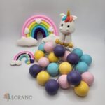 Dekorácia – Guličky+dúha a jednorožec SADA 111 – Obrázok 3