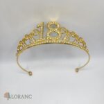 Princeznovská korunka – zlatá + číslo 18 – Obrázok 3