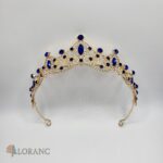 Princeznovská korunka – zlatá + modrá – Obrázok 2