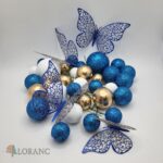 Dekorácia – Guličky+ motýle SADA 117