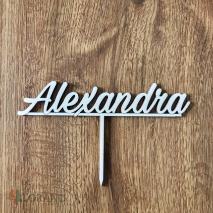 Zápich na tortu - meno Alexandra