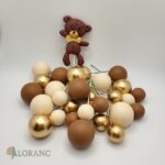 Dekorácia – Guličky SADA 114 /tmavý macko/