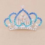 Korunka FROZEN – hrebeň – strieborná + modrá