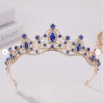 Princeznovská korunka – zlatá + modrá