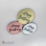 pl.nápis – Happy Birthday SADA 03 /ružová,zlatá,strieborná/