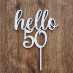 zápich na tortu - hello 50