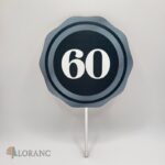 Zápich - číslo 60 v kruhu