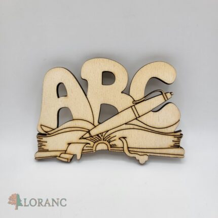 Výrez - ABC + kniha a pero