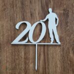 číslo 20 + postava muža /natur/