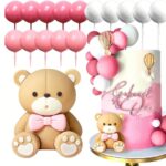 Dekorácia na tortu – Guličky+macko SADA 127