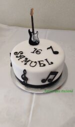 Dekoráciana tortu/magnetka elektronická gitara 02 – Obrázok 3