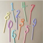 Plastové čísla sada 0 – 9 /farebná/ – Obrázok 3