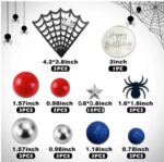 Zápich na tortu– Guličky/modré + červené/ Spiderman sada 132 – Obrázok 3