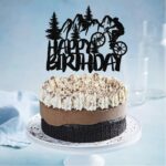 pap. zápich na tortu - Happy Birthday Cyklista - bicykel 01 – Obrázok 2