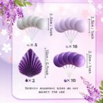 Dekorácia – Guličky fialové + palmový list SADA 131 – Obrázok 2