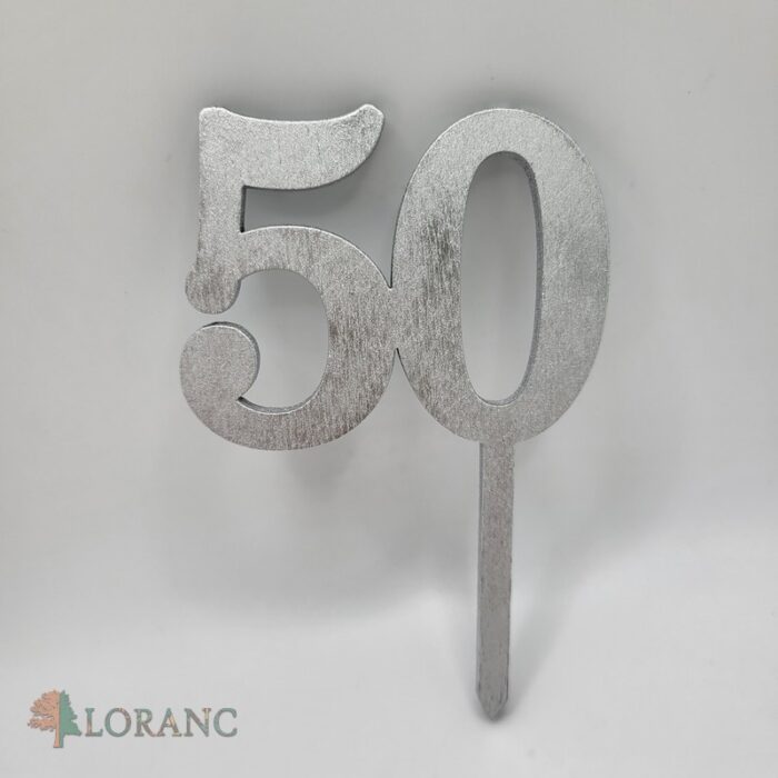 číslo 50 old/strieborná/ - Image 1