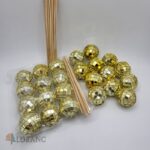 Dekorácia na tortu -guličky Disko /zlaté/