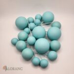 Dekorácia – Modré guličky 06 – Obrázok 2