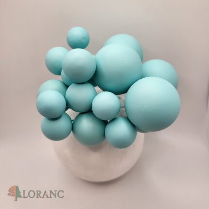 Dekorácia – Modré guličky 06