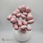 Dekorácia – Ružové srdiečko 3D