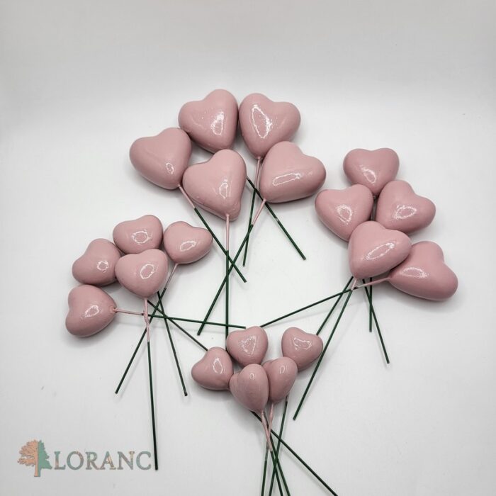 Dekorácia – Ružové srdiečko 3D - Image 2