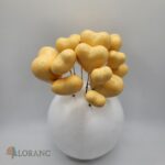 Dekorácia – Žlté srdiečko 3D