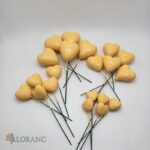 Dekorácia – Žlté srdiečko 3D – Obrázok 2