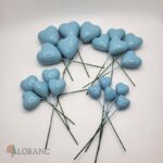 Dekorácia – Modré srdiečko /lesklé/3D – Obrázok 2