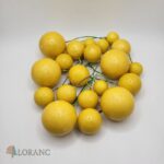 Dekorácia – Žlté-horčicové guličky 04 /lesklé/ – Obrázok 2