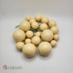 Dekorácia – Béžové guličky 08 /lesklé/ – Obrázok 2