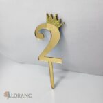 pl.zápich – číslo 2 + korunka /mini zlatá/