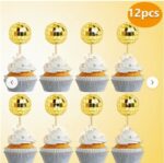 Dekorácia na tortu -guličky Disko /zlaté/ – Obrázok 2