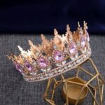 Dekorácia – Princeznovská korunka /zlatá+ružová/02