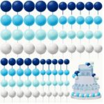 Dekorácia – Guličky/modré+biele/ SADA 134