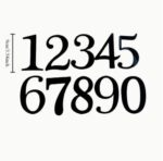 Plastové čísla sada 0 – 9 /čierna/02 – Obrázok 2