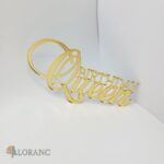 dekorácia na tortu/plastový nápis – Birthday Queen 02 /zlatá/