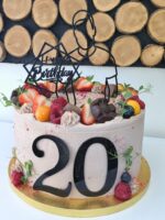 pl.zápich na tortu - Happy Birthday /Čierna 02/ – Obrázok 2