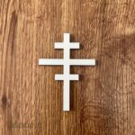 Dekorácia na tortu/zápich – drevený krížik