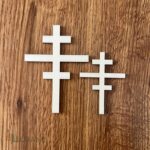 Dekorácia na tortu/zápich – drevený krížik /Typ F/7/ – Obrázok 2