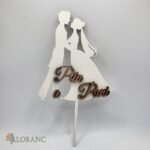 Svadobný pár 01 /biela/ + nápis Pán a Pani