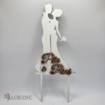 Svadobný pár 02 /biela/ + nápis Pán a Pani