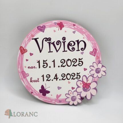 Magnetka /dievčatko/ krst 02