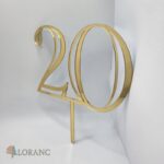 pl.zápich na tortu – číslo 20 /zlatá-vibes/