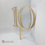 pl.zápich na tortu – číslo 10 /zlatá-vibes/